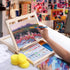 Set 54 Set 24 Wooden Tabletop Art Easel for Painting, Pieces Starter Acrylic Paint with Colors Acrylic Paints