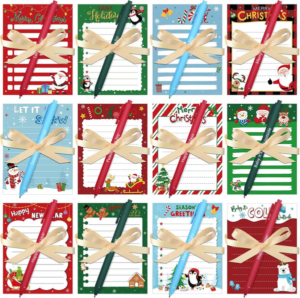 Yeaqee 12 Set Employee Appreciation Gifts, Motivational Sticky Notes & Pens for Office Supplies