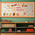 Thanksgiving Latte Bulletin Board Set Fall Coffee Cup Classroom Decoration with Maple Leaves Cutouts