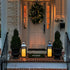 Solar Candles Outdoor Waterproof, 3" x 4.5" Ivory White Flameless LED Pillar Candles with Dusk to Dawn Light Sensor