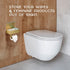 1 Pack Day Moon - Toilet Paper Holder with Shelf - Modern Roll Holder for Bathroom - - Wall Mount - with Storage, Gold