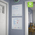 ECR4Kids MessageStor Magnetic Dry-Erase Glass Board - 17.5in x 17.5in Wall-Mounted Whiteboard, 2-Pack