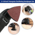 WORKPRO 150PCS Triangle Sanding Pads, 3-1/8 Inch Hook and Loop for Oscillating Multi Tool, 40/60/80/120/180/240 Grit