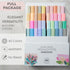 BLIEVE Aesthetic Cute Highlighters No Bleed Through, Dual Tip Chisel & Fine Point, Pastel Colors For Bible & Journaling