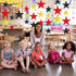 Ctosree 256 Pieces Glitter Star Cutouts, Paper Stars Decorations for Bulletin Board Classroom Movie Night Party Decor