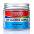 Silicone Grease Lubricant for Plumbers, Waterproof O-Rings Valve Sealant with Scraper and Finger Sleeve (4 Oz, 1-Pack)