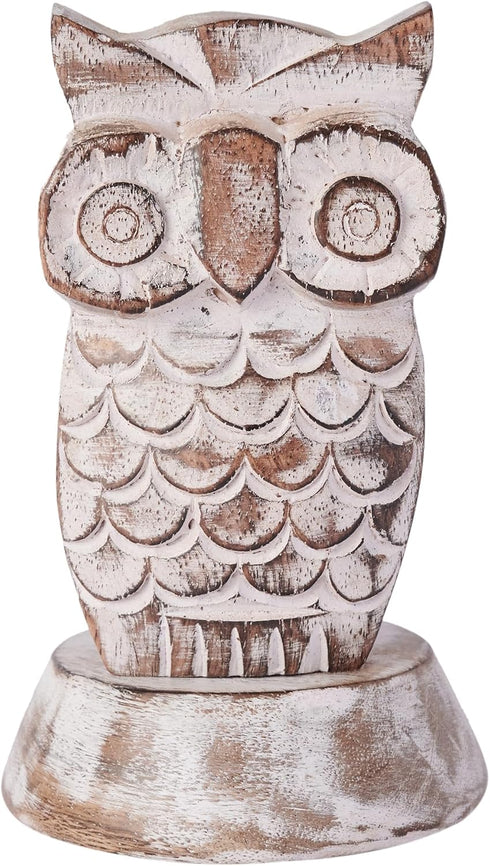 Birthday Gifts for Women Wooden Owl Glasses Holder Night Stand Reading Eyeglass Spectacle Retainer Gifts for Adults