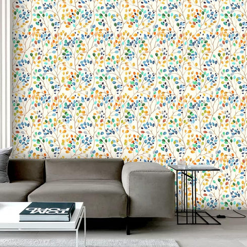 Floral Peel and Stick Wallpaper Removable Contact Paper for Nursery Home Decorations 17.7in x 118in