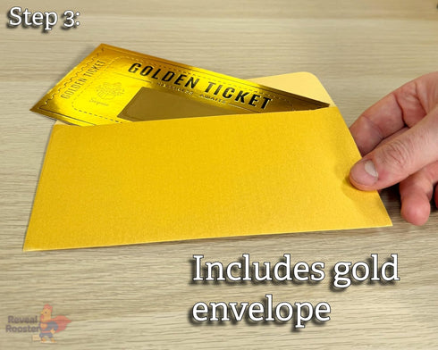 Cappstan UK 2 Deluxe Golden Ticket Surprise Scratch Off Cards | Personalized Christmas Gifts for Him | Stocking