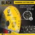 GRAFF 4 1/2 Inch Black Cut Off Wheels, Diamond Metal Cutting Disc for Angle Grinder, 60x Longer Wheel Life