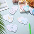 Teling 24 Pcs Valentine's Day Heart Shaped Sticky Notes Pad, Cute Fun Colorful Sticking Power Memo Pads