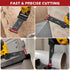 6 Pcs Extra Long Oscillating Tool Blades, Bi-Metal Curved Edge for Wood, Metal, Plastic (70MM)