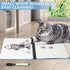 Mini Whiteboard 12"x9", Portable Dry Erase Board with Holder for Office Home Travel School (Blue)