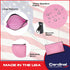 Vinyl Zipper Bags Leatherette Small Compact Pink 11 x 6 inches, 1 Zippered Pouch