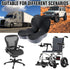 dunlips Tailbone Memory Foam Seat Cushion for Truck Drivers, Office Chairs Ergonomic Seat Cushion for Back, Sciatica