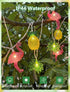8.5Ft Summer 10 Beach Hawaiian String Lights Outdoor with LED Flamingo Pineapple Palm Tree Lights, Plug in Tropical