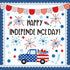 JarThenaAMCS 74Pcs Happy Independence Day Bulletin Board Kit - Patriotic Red Blue Star Truck Fireworks Cutouts