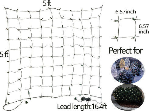 100 5 ftx5ft LED Christmas Lights Christmas Net Lights Outdoor Indoor Mesh Christmas Decorations Lights string,Perfect