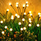 ASMAD 2 Pack Solar Garden Lights, 16 LEDs Outdoor Decorations, Solar Swaying Firefly Lights for Patio Pathway
