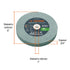 TRUPER PIES-63460T 6" Silicon Carbide Bench Grinding Wheels. Grit=60, Thickness=3/4", Drill=1". 1 Pack