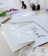 T&M Quality Designs LLC 100 4 4x6 Inch Thank You Cards in White with Envelopes & Stickers - Elegant Designs Bulk Notes