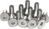 Fullerkreg Stainless Steel Hex Drive Flat Head Screw, M4 x 0.7 mm Thread, Packs of 100