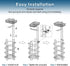 4 Toilet Paper Holder Stand with Storage Shelf, Free Standing Tissue Paper Roll Dispenser Stainless Steel for Bathroom