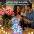 Aladdinas LED Night Light, Holographic Iridescent Diamond Design, Ready to Gift, Lamp Present, Nursery, Decor (Teddy