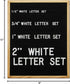 Sharing Plastic Letters, 300 White Felt Letter Board Accessory with 0.75' Letters