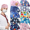 Geyoga 10 Pcs Women Nursing Scrub Caps, Surgical Cap with Buttons, Adjustable Breathable Turban Hats