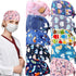 Geyoga 10 Pcs Women Nursing Scrub Caps, Surgical Cap with Buttons, Adjustable Breathable Turban Hats