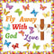 Jesus Bulletin Board Decorations - Christian Religious Set with Fly Away with God Cross Cutouts
