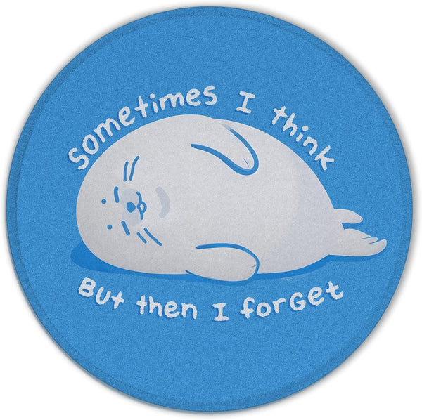 Foritho Funny Seal Mouse Pad, Seal Blue Mouse Pads for Wireless Mouse Computers