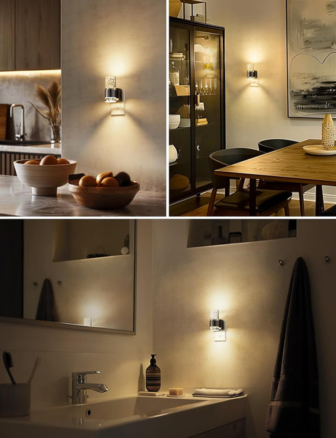 Light,Dimmable 2 Pack 0-100 3000K L LOHAS LED Night Night Lights Plug into Wall, Acrylic Nightlights with LM Adjustable