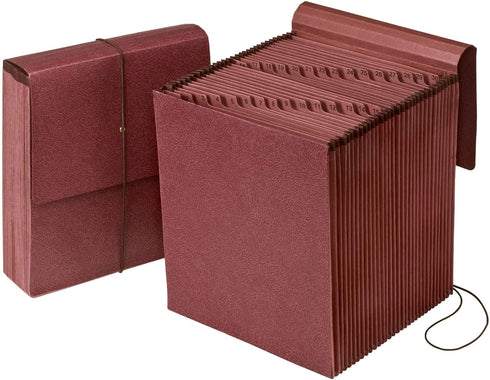 Pendaflex Vertical Reinforced Daily 1-31 /31 Pocket Reinforced Expanding File, Letter Size, 1 Each (14004), Red Fiber