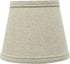 Aspen Creative 32861-2A 4" 6" 5" Small Hardback Empire Shape Chandelier Clip-On Lamp Shade, Light Grey, Top x Bottom x