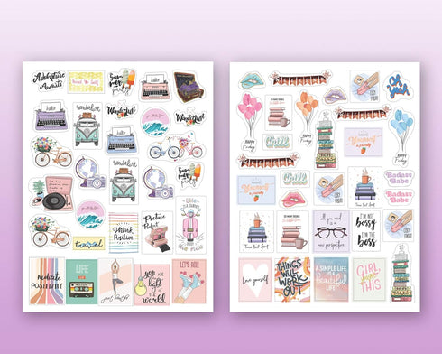 Lamare Decorative Scrapbooking Planner Stickers for Women, Cute & Aesthetic Calendar Stickers for Journaling
