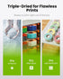 1kg (2.2lbs), 1.75mm 3D 3D PLA Basic, Pre-Dried Filament with Quick-Swap Reusable Spool Printing Filament, Compatible