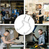 2pcs CHILDWEET White Pegboard Hooks Garage Wall Tool Hangers Metal Utility Hooks for Workbench Storage and Organization