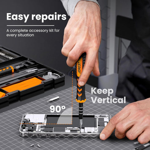 59Pcs Set T5, T6, T8, PS4 PS5, JOREST Small Precision Screwdriver with Torx Mini Repair Tool Kit for Macbook, Computer