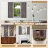 GOFLAME Wood Shutters for Wall Decor, Reclaimed Wood Board and Batten, Exterior & Interior Rustic Farmhouse Window