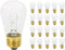11S14/C, 11-Watt S14 Replacement Incandescent, Clear Glass Light Bulbs, 2700K Warm White,