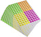 ONUPGO Garage Sale Stickers, 3/4" Round Label Yard Sale Price Stickers, Bright Neon Colors (2240 Pcs)