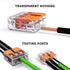 WAGO 221-412 Lever-Nuts, 2-Conductor Compact Splicing Connectors, Pack of 10