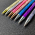 Jxueych 7 Pcs Funny Ballpoint Pen Set Gift for Coworker, Days of The Week Daily Glitter Pen, Black Ink Medium Point