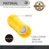 Conext Link BCV4-25 Vinyl Butt Connector 25 Pack (Yellow 4 Gauge) (17082) by Conext Link