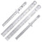 TOODOO 6 Inch and 12 Inch Metal Rulers, 4 Pcs Pocket Ruler, Stainless Steel Precision Measuring Tool for School,