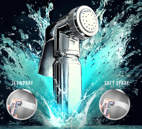 aishini Set, 120cm Handheld Toilet Bidet Sprayer - Shattaf Jet Spray with Easy Installation, Muslim Shower for Feminine