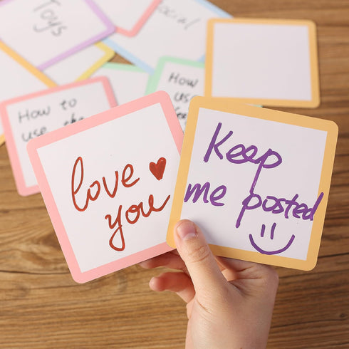 Mr. Pen Dry Erase Magnets, 4”x4”, 24 Pack, Colorful Magnetic Labels for White Board Dry Erase