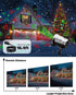 ECOHDT 8 Brighter Christmas Projector Lights Outdoor, Laser Light Projector with Remote, Patterns Light Show Holiday